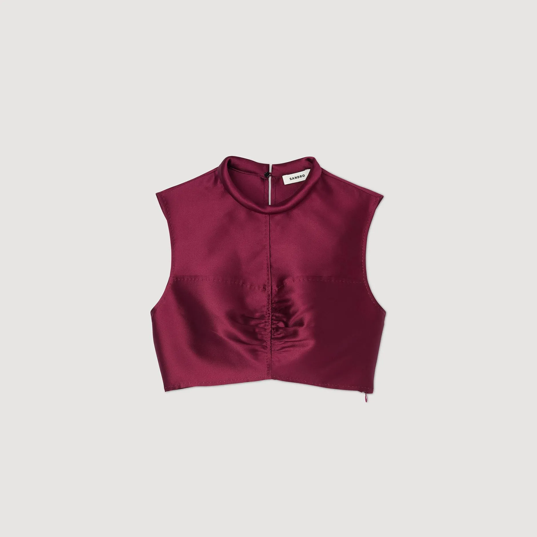 Femme SANDRO Top Court Satiné