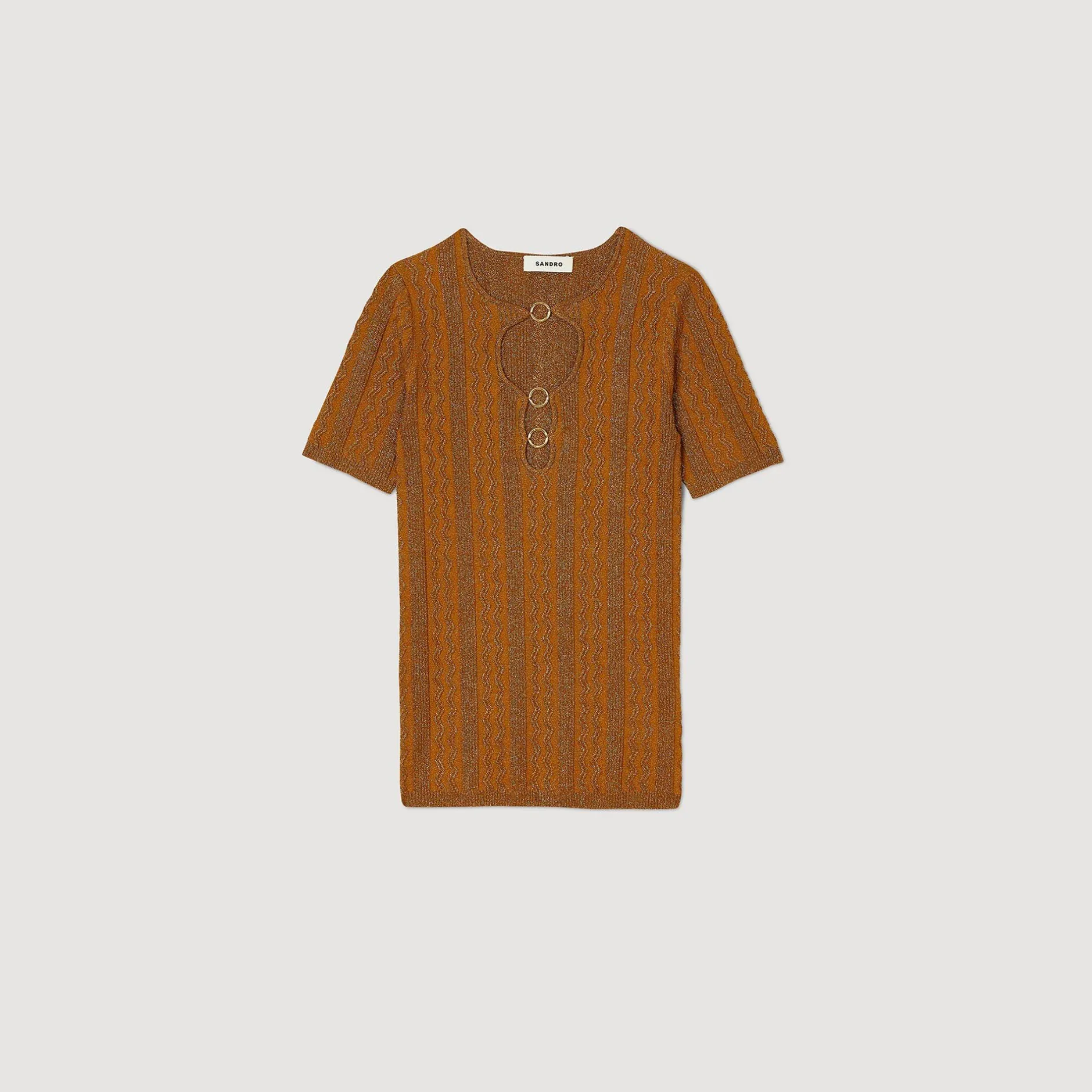 Femme SANDRO Top En Maille Scintillante
