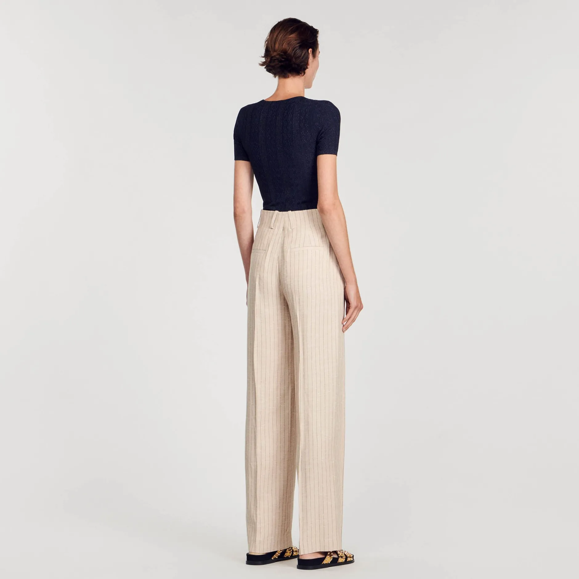 Femme SANDRO Top En Maille Scintillante