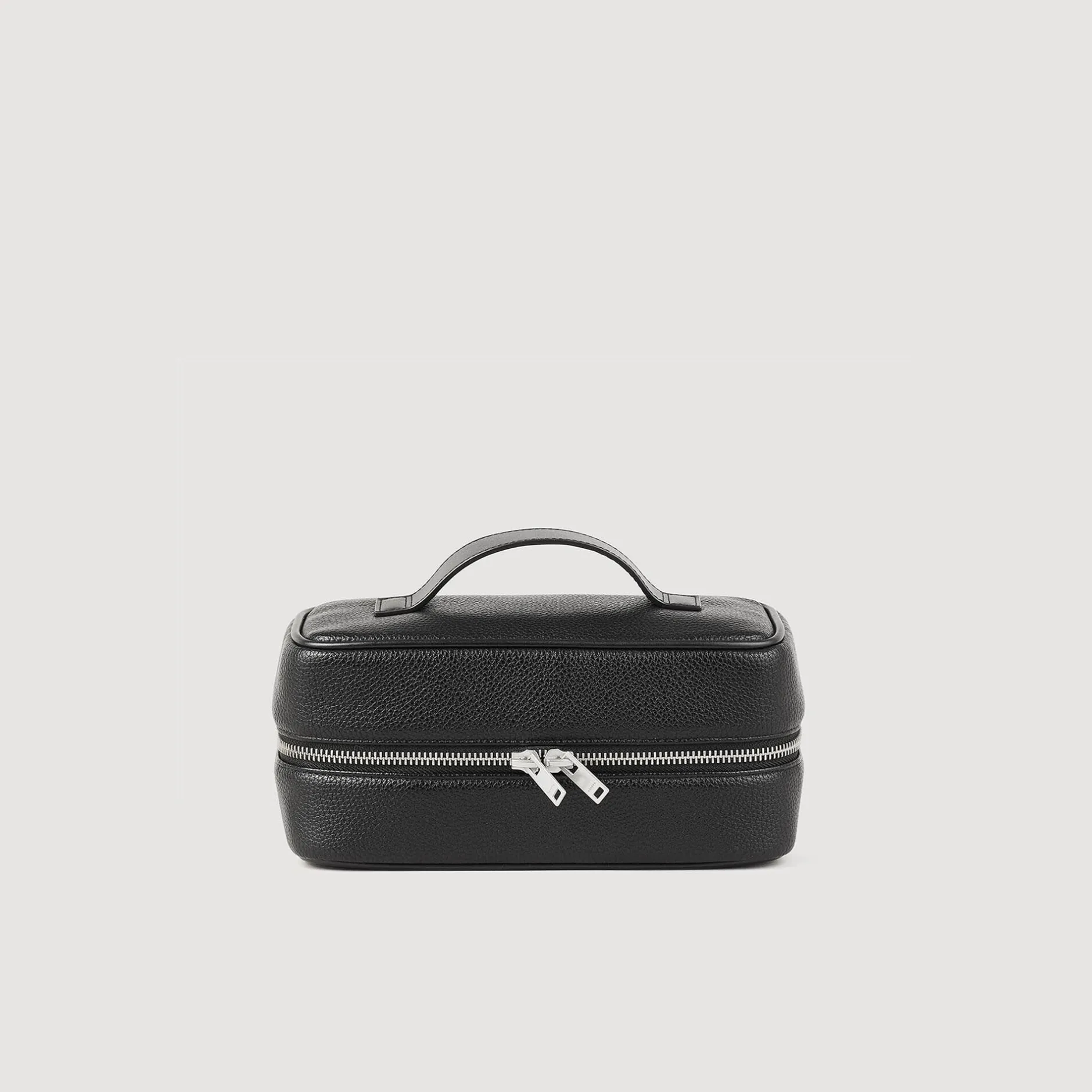 Homme SANDRO Trousse De Toilette En Toile Grainée