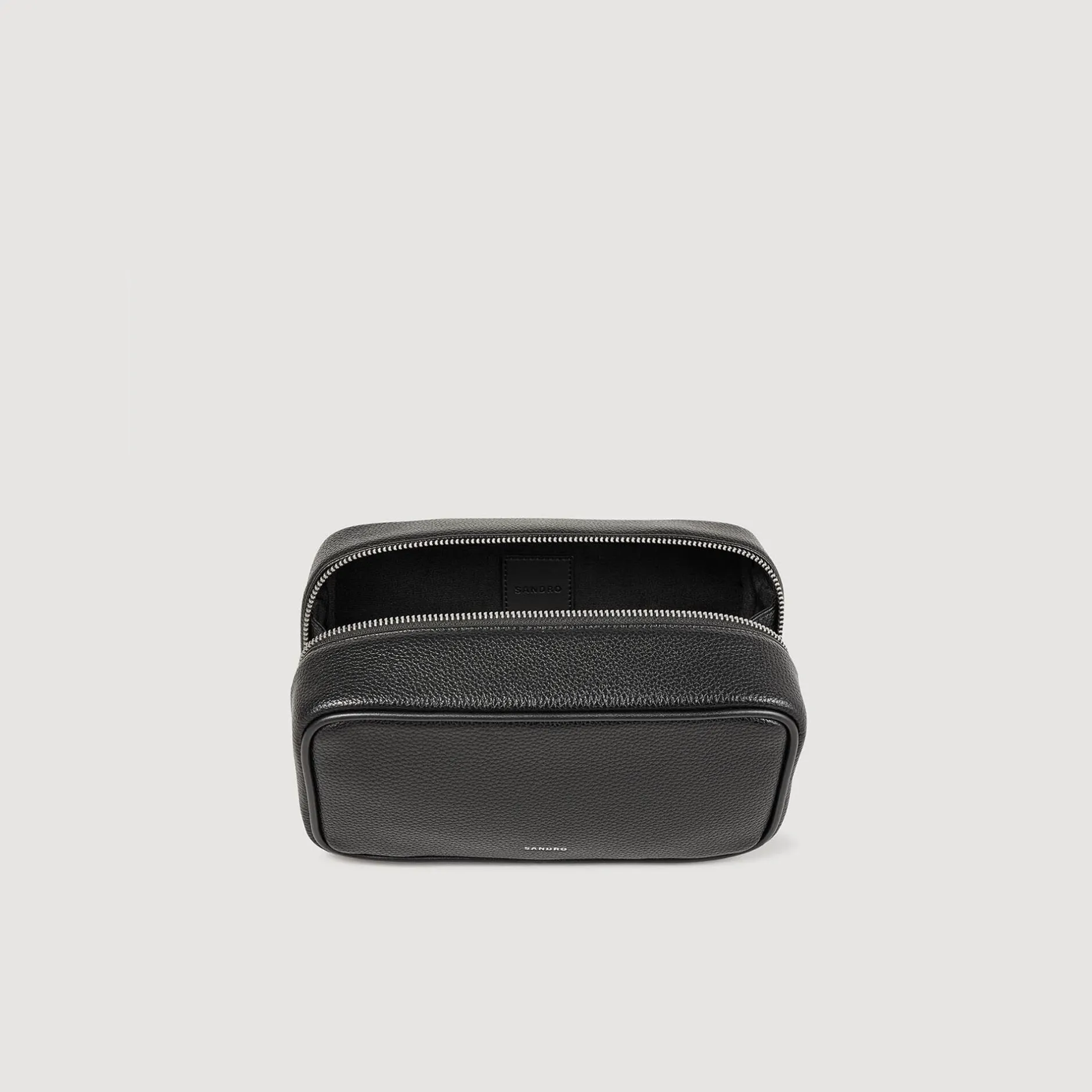 Homme SANDRO Trousse De Toilette En Toile Grainée