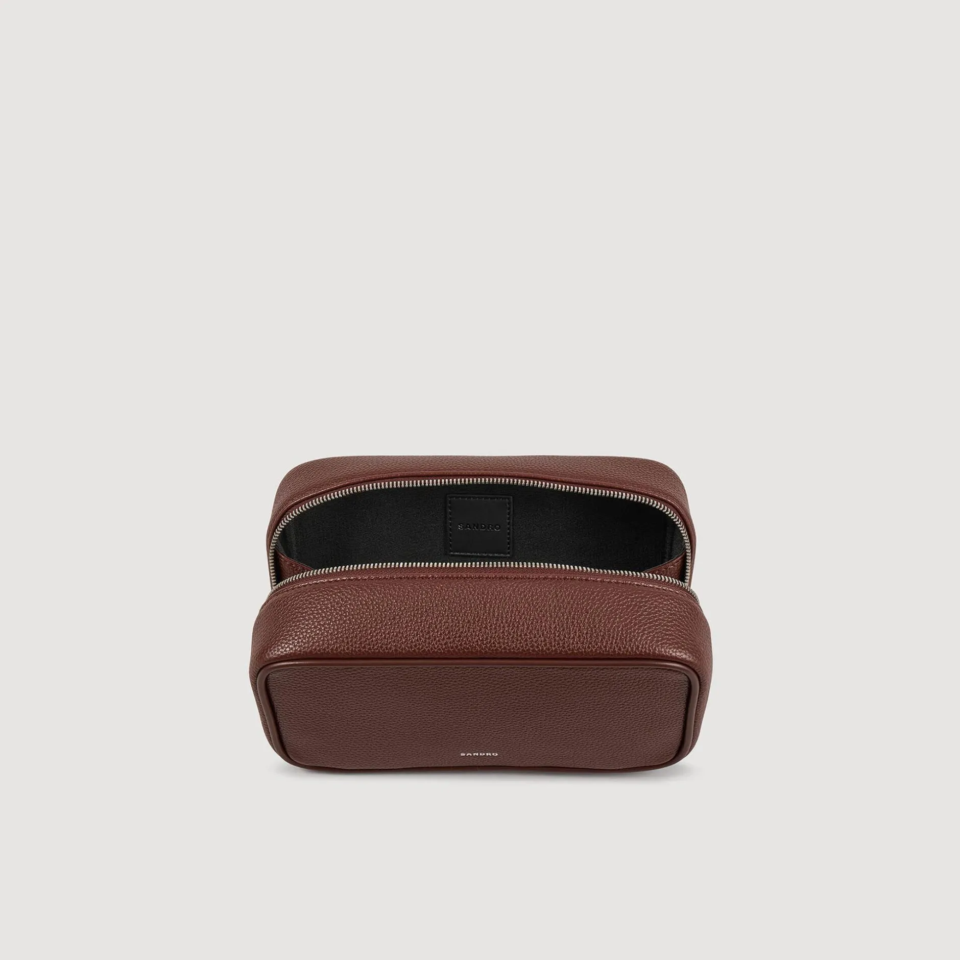 Homme SANDRO Trousse De Toilette En Toile Grainée