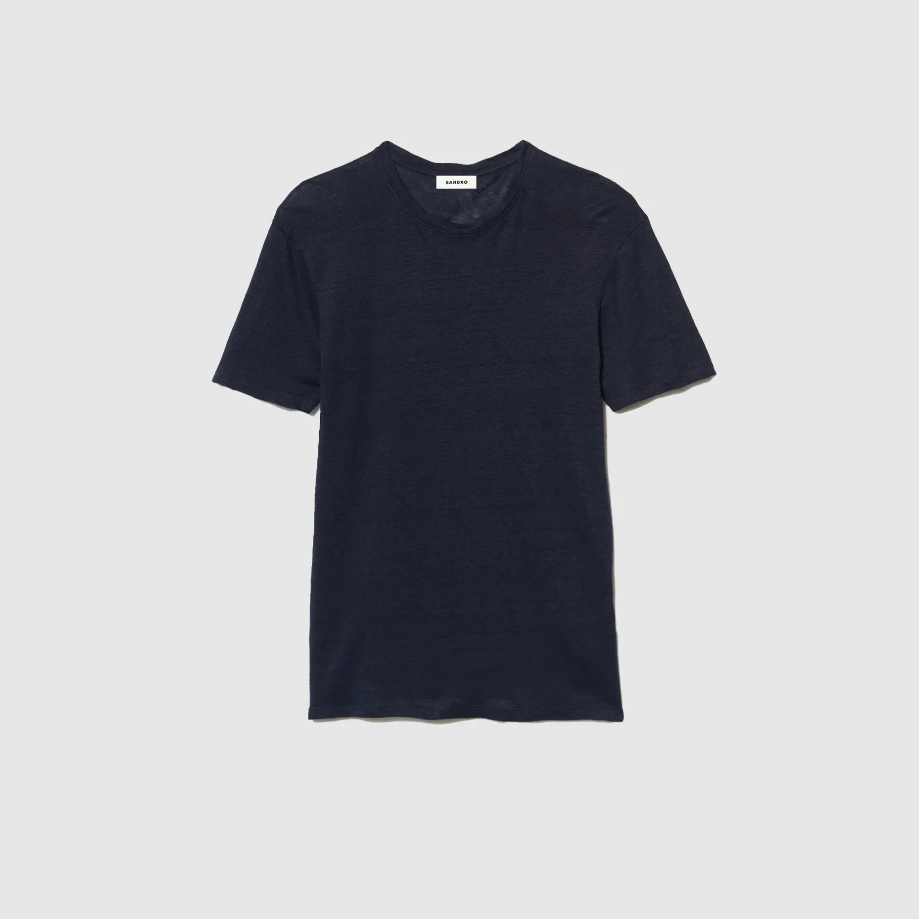 Homme SANDRO T-shirt En Lin Certifié