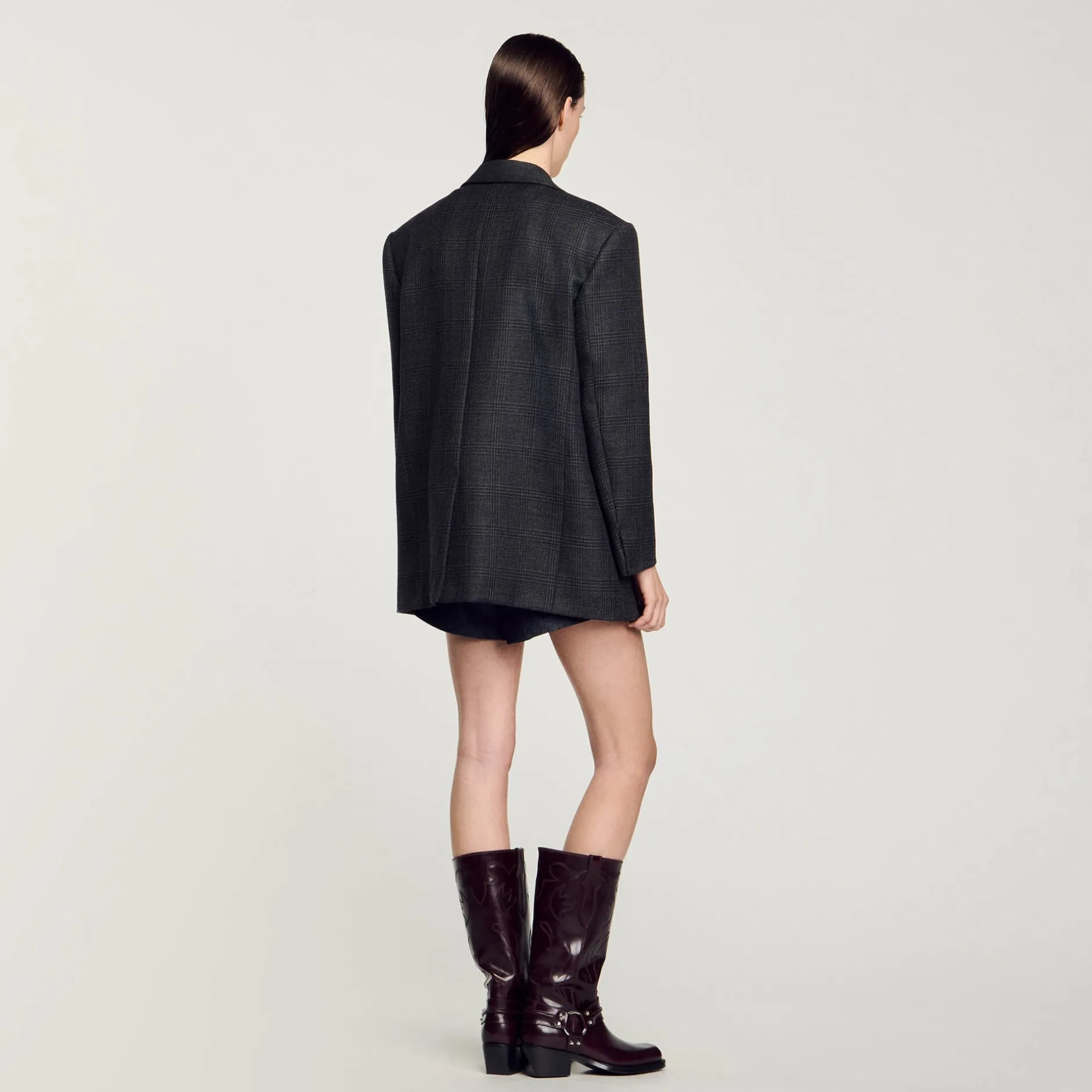 Femme SANDRO Veste De Costume à Carreaux