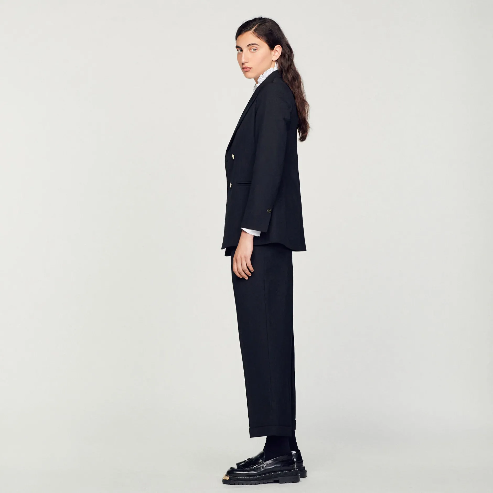 Femme SANDRO Veste De Costume à Double Boutonnage