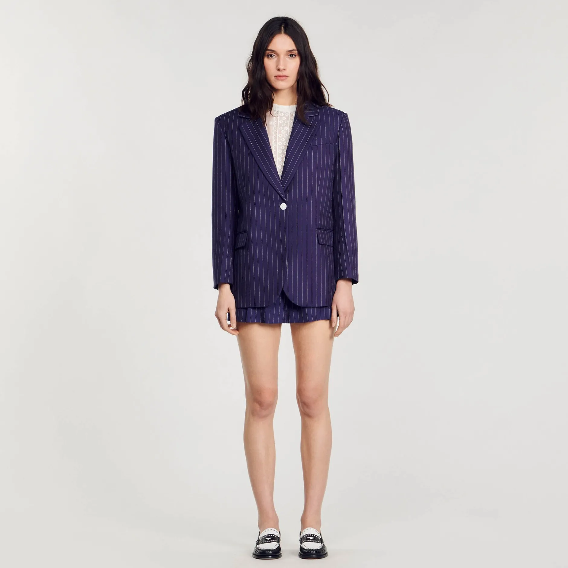 Femme SANDRO Veste De Costume à Rayures