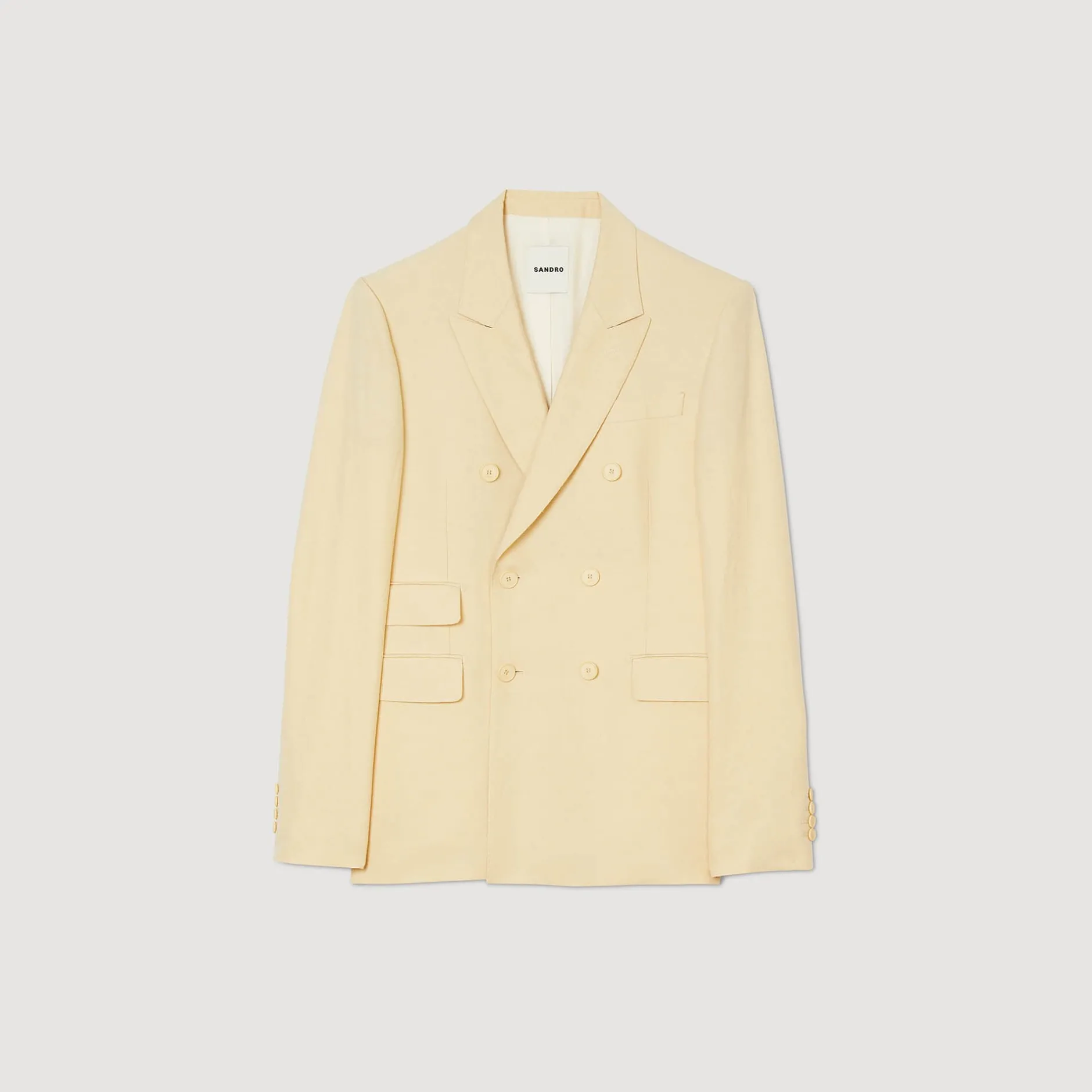 Homme SANDRO Veste De Costume Croisée