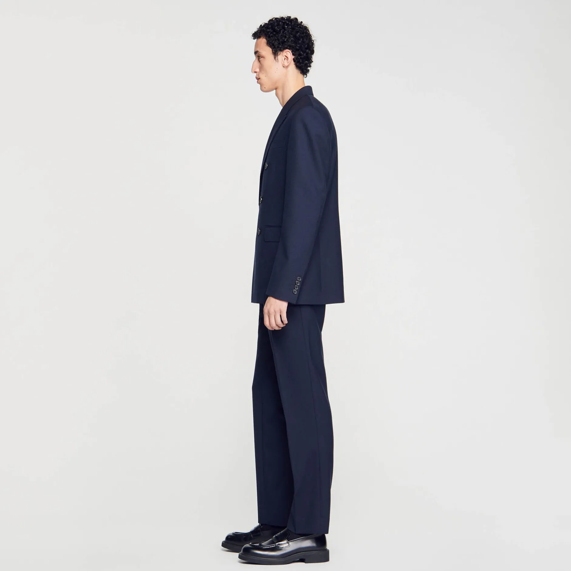 Homme SANDRO Veste De Costume Croisée