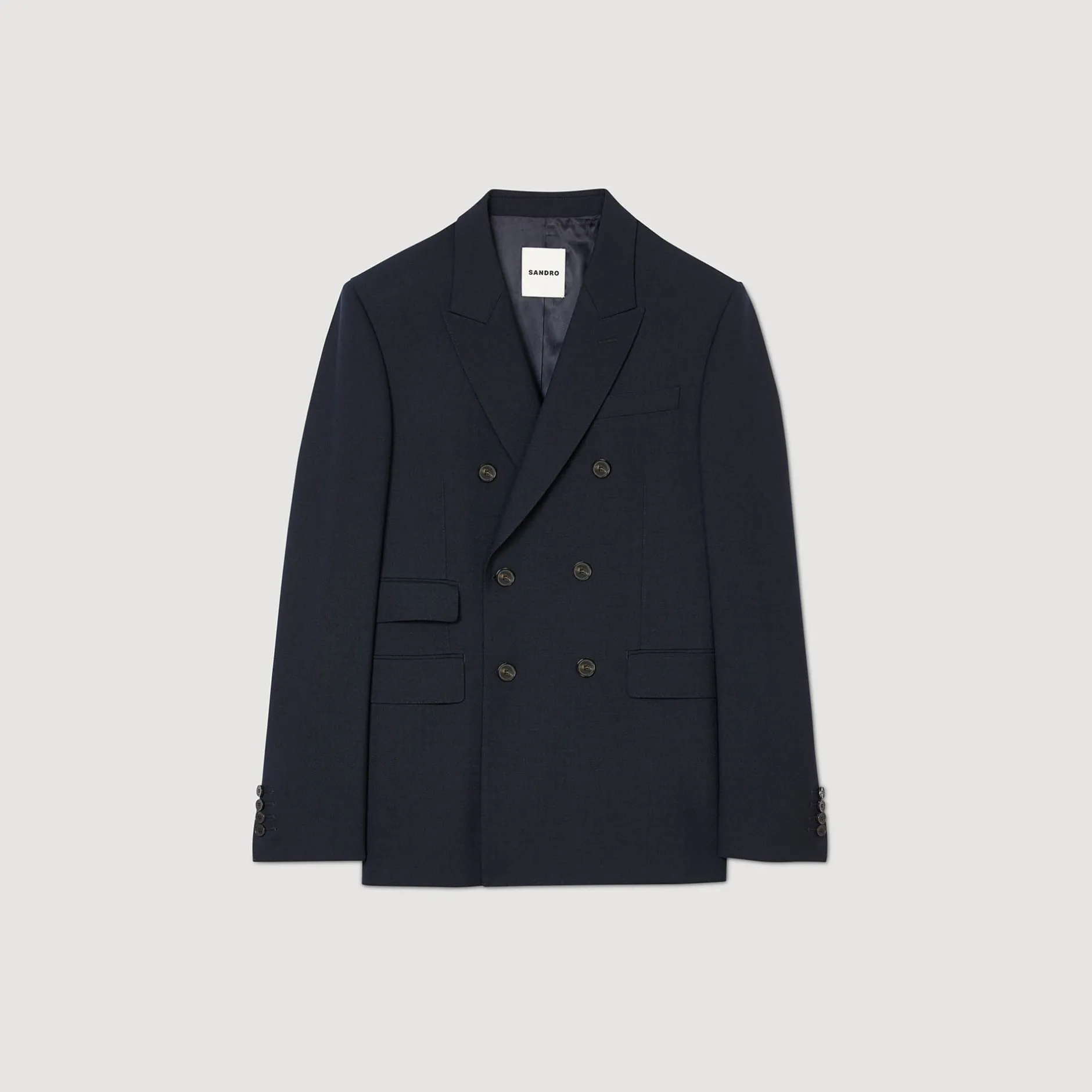Homme SANDRO Veste De Costume Croisée