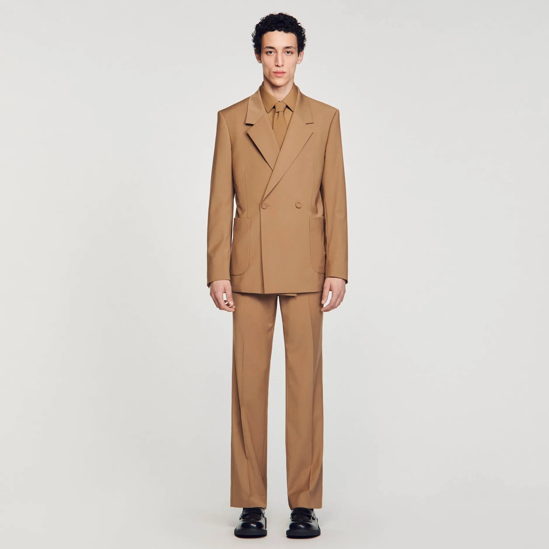 Homme SANDRO Veste De Costume Croisée