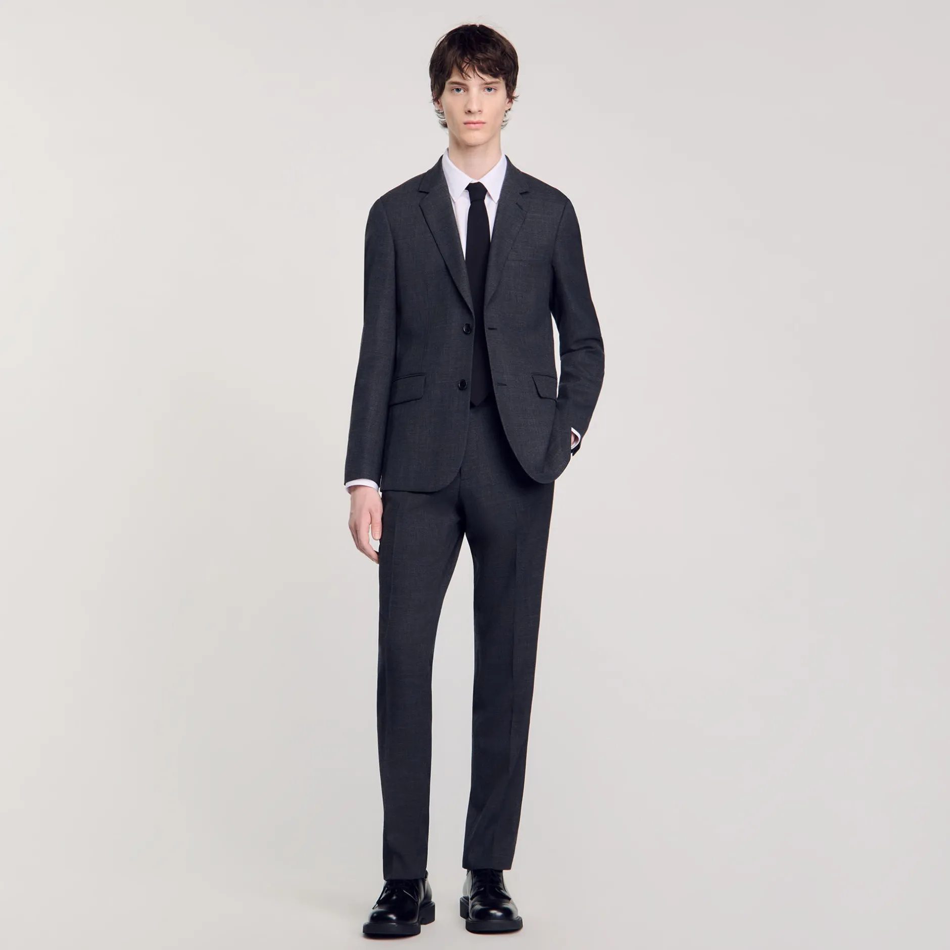 Homme SANDRO Veste De Costume En Laine