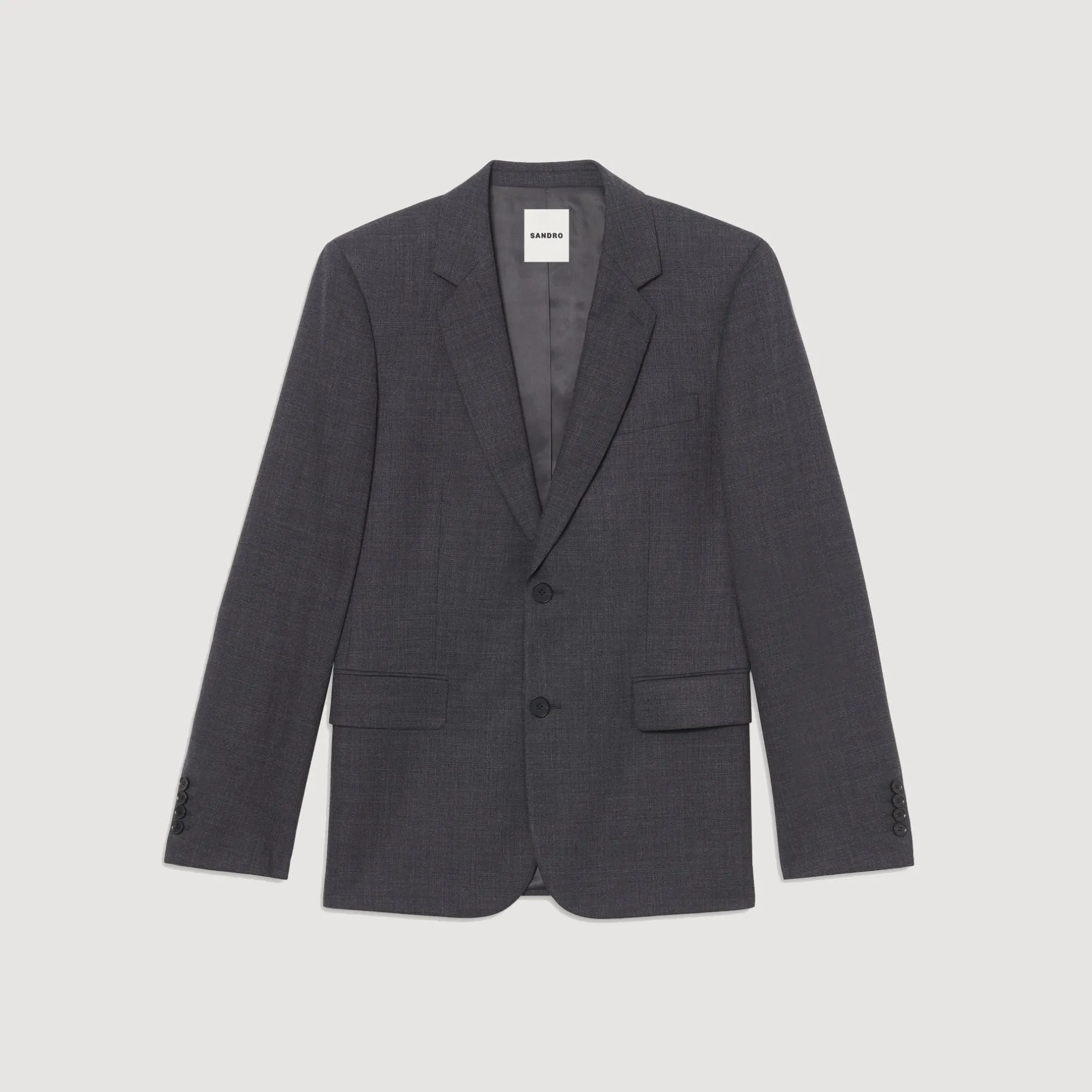 Homme SANDRO Veste De Costume En Laine