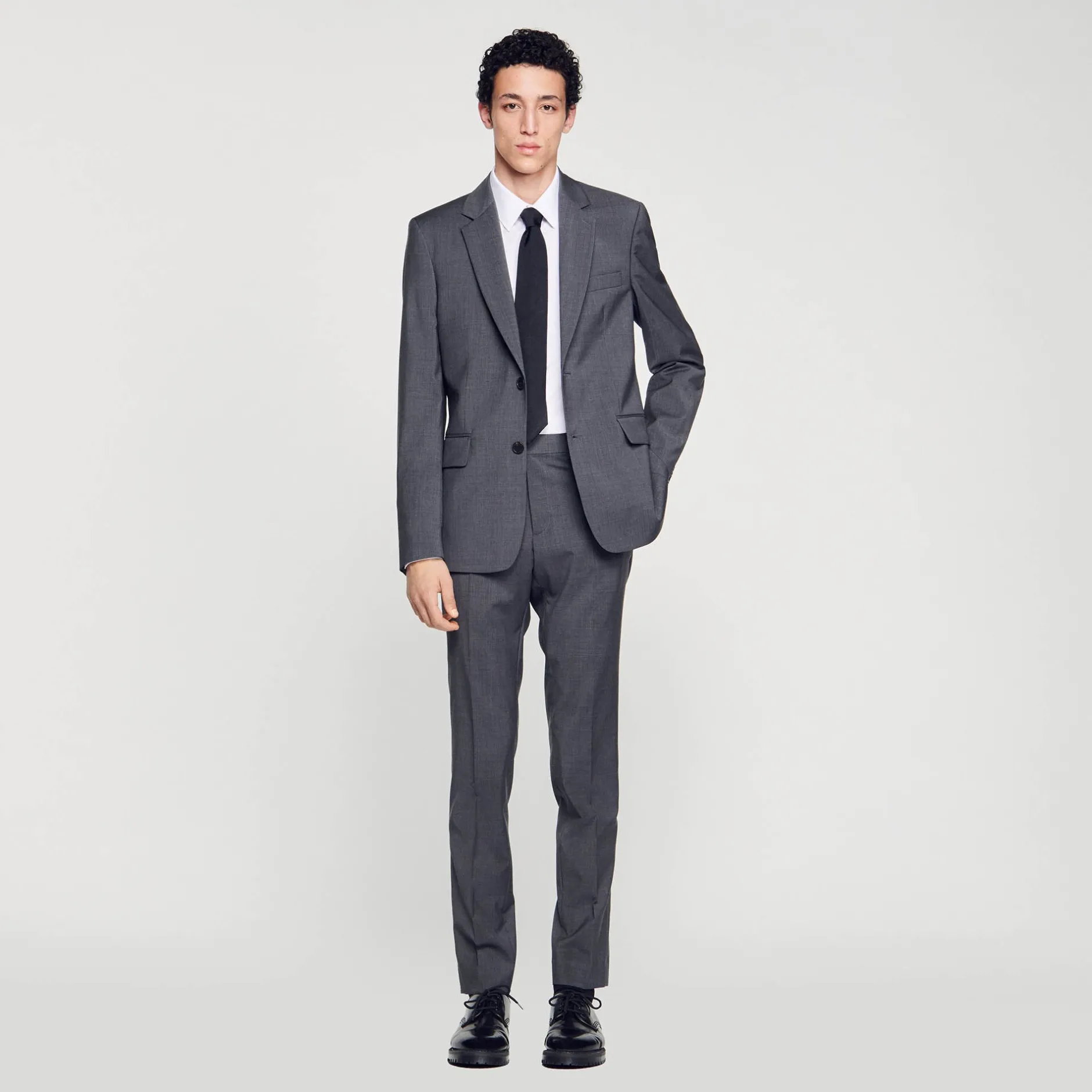 Homme SANDRO Veste De Costume En Laine