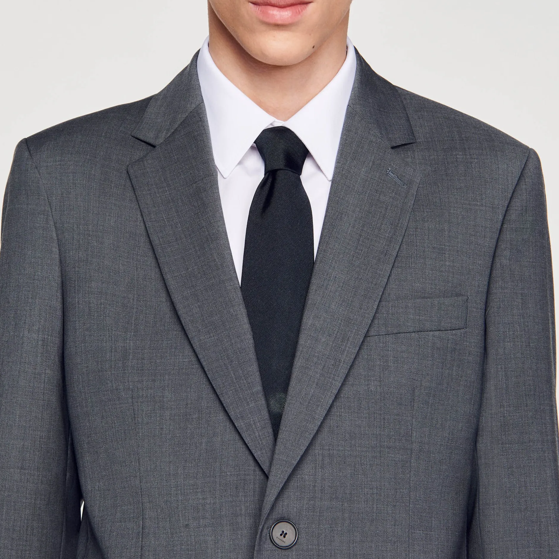 Homme SANDRO Veste De Costume En Laine