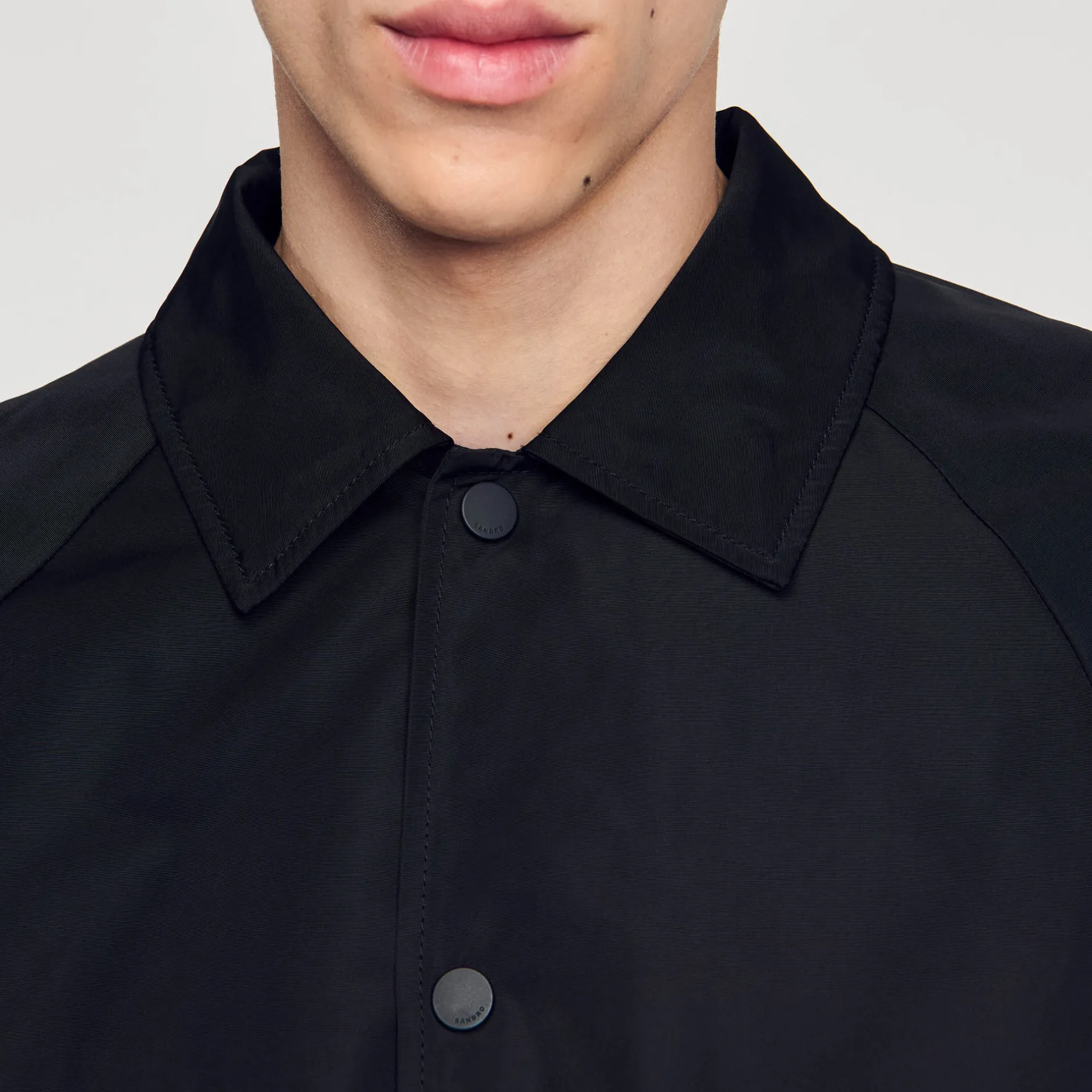 Homme SANDRO Veste En Matière Technique